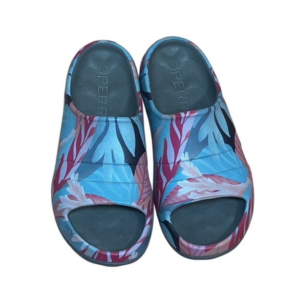 Sperry Windward Float Slides, tropical Sandals, 9 - Picture 1 of 7